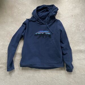 Patagonia navy blue hoodie